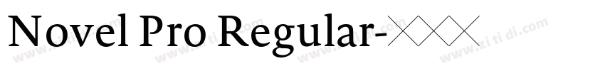 Novel Pro Regular字体转换